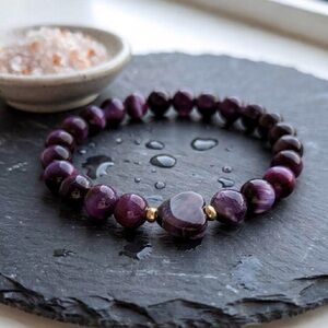 🆕 8mm Purple Tiger Eye Bracelet 💜